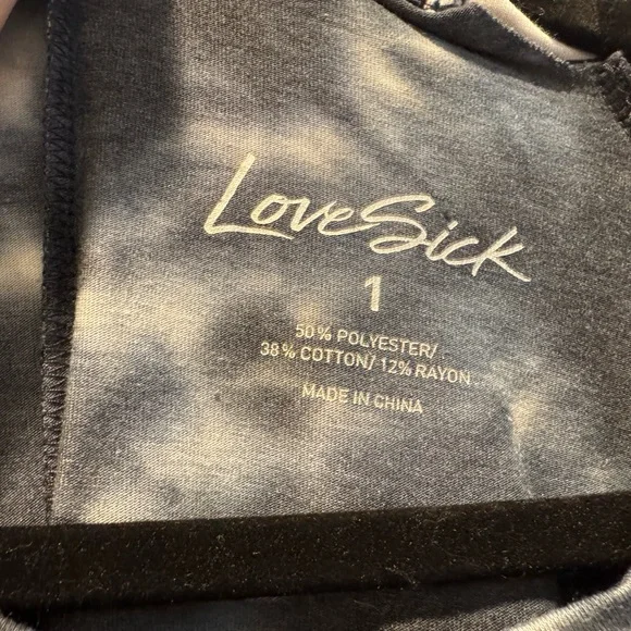 Torrid Lovesick Washed Mermaid Navy Tie-Dye Tee Dress - Picture 4 of 4